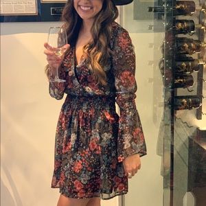 Mini Floral Long Sleeve Dress